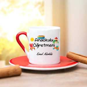 Anaokulu Öğretmeni Türk Kahve Fincan - 5