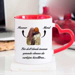 Arkadaşa Hediye Arkadaş Kupa Bardağı - 4