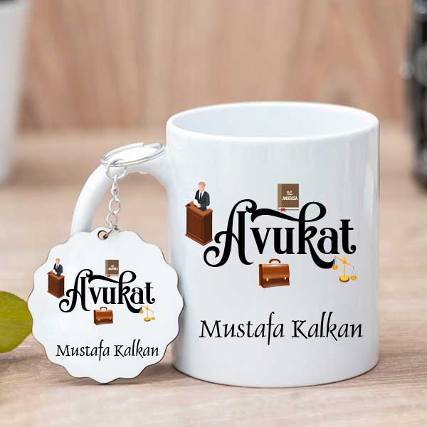 Avukata Hediye Kupa Bardak ve Anahtarlık - 7