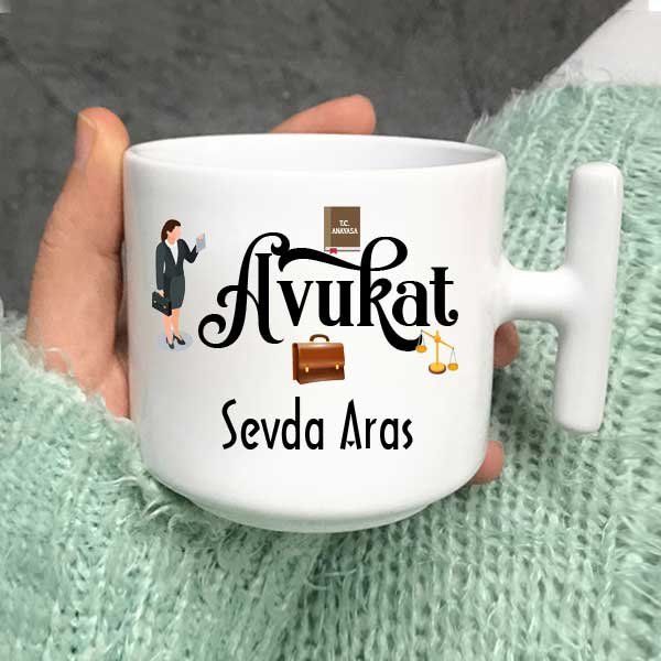 Avukata Özel Latte Fincanı - 2
