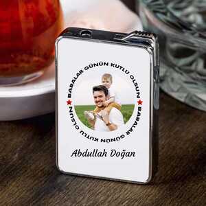 Babalar Günü Hediyesi Fotoğraflı Çakmak - 1