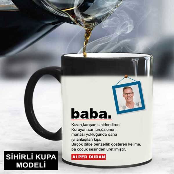 Babaya Özel Fotoğraflı Kupa Bardak - 2