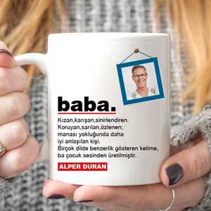 Babaya Özel Fotoğraflı Kupa Bardak - 1