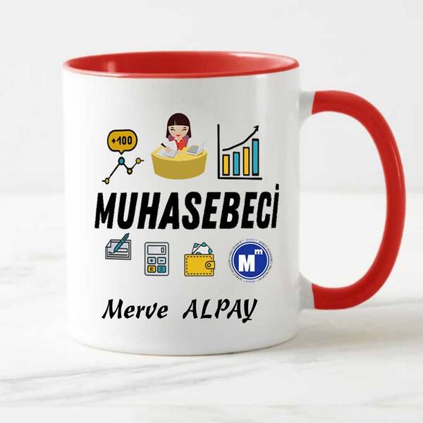 Bayan Muhasebeciye Hediye Kupa Bardak - 2