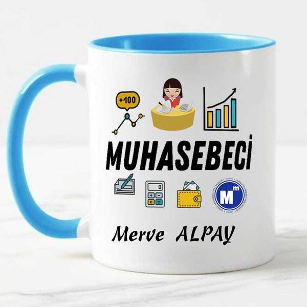 Bayan Muhasebeciye Hediye Kupa Bardak - 6