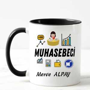 Bayan Muhasebeciye Hediye Kupa Bardak - 4