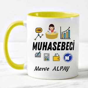 Bayan Muhasebeciye Hediye Kupa Bardak - 3