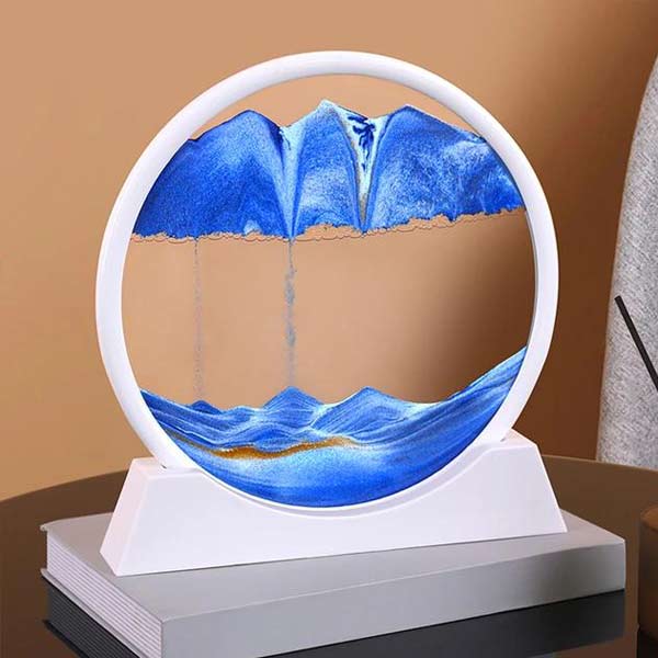 Büyük Boy Hareketli Kum Sanatı Resim Sandscapes Yuvarlak - 2