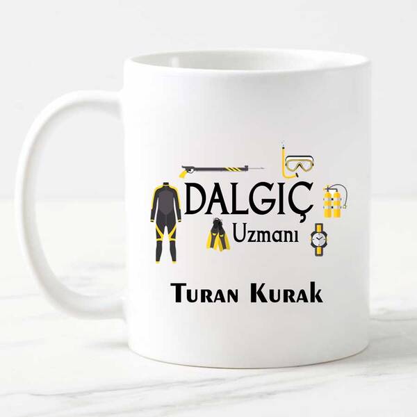 Dalgıç Uzmanına Hediye Kupa Bardak - 1