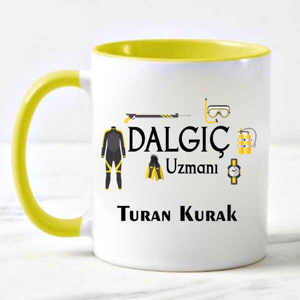 Dalgıç Uzmanına Hediye Kupa Bardak - 6