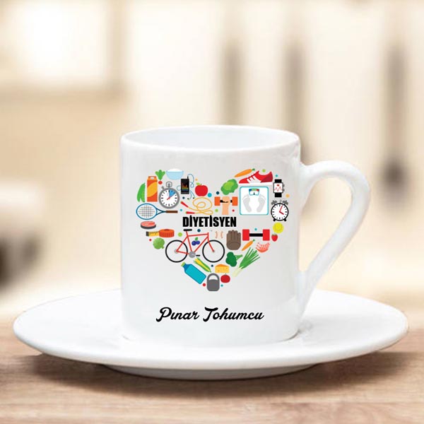 Diyetisyen Türk Kahve Fincan - 4