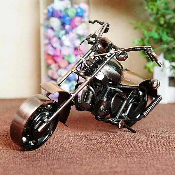 El Yapımı Bakır Metal Motosiklet - 3