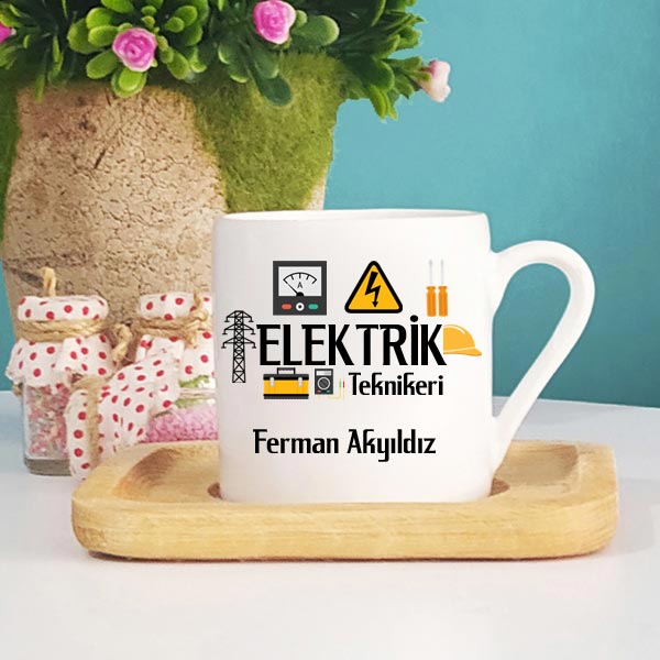 Elektrik Teknikeri Türk Kahve Fincanı - 3