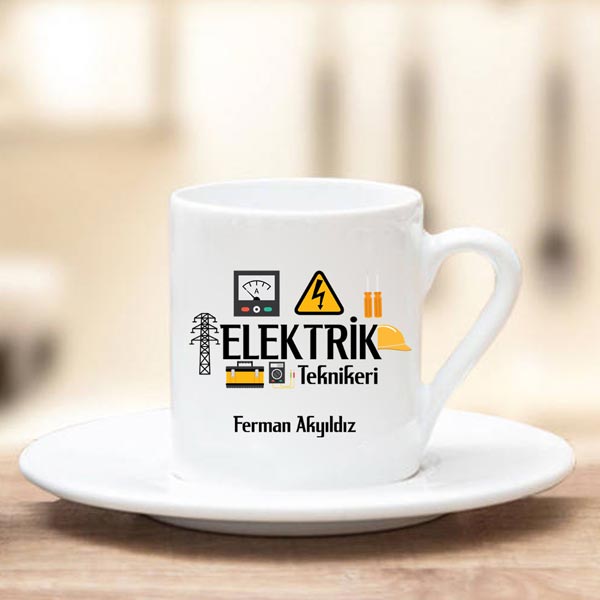 Elektrik Teknikeri Türk Kahve Fincanı - 1