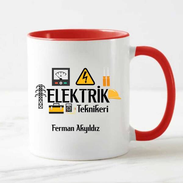 Elektrik Teknikerine Hediye Kupa Bardak - 2