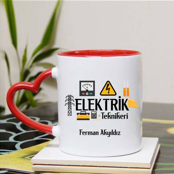 Elektrik Teknikerine Hediye Kupa Bardak - 7