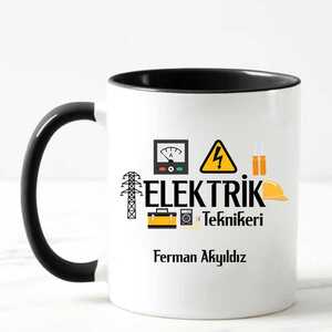 Elektrik Teknikerine Hediye Kupa Bardak - 4