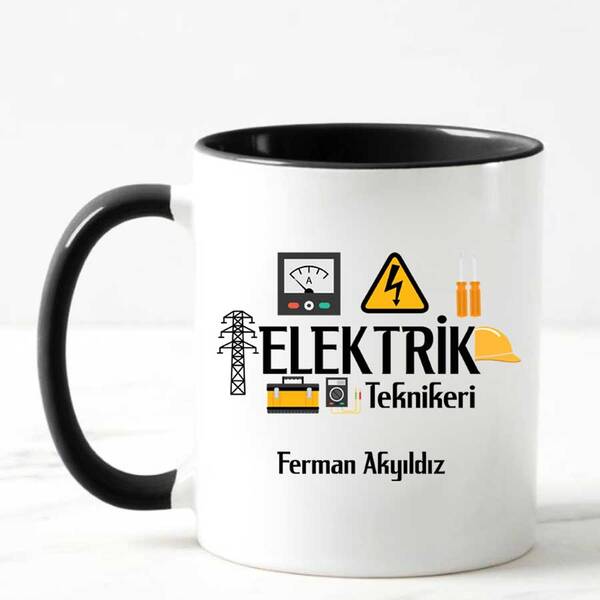 Elektrik Teknikerine Hediye Kupa Bardak - 4