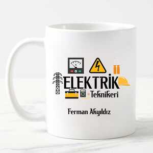 Elektrik Teknikerine Hediye Kupa Bardak - 5
