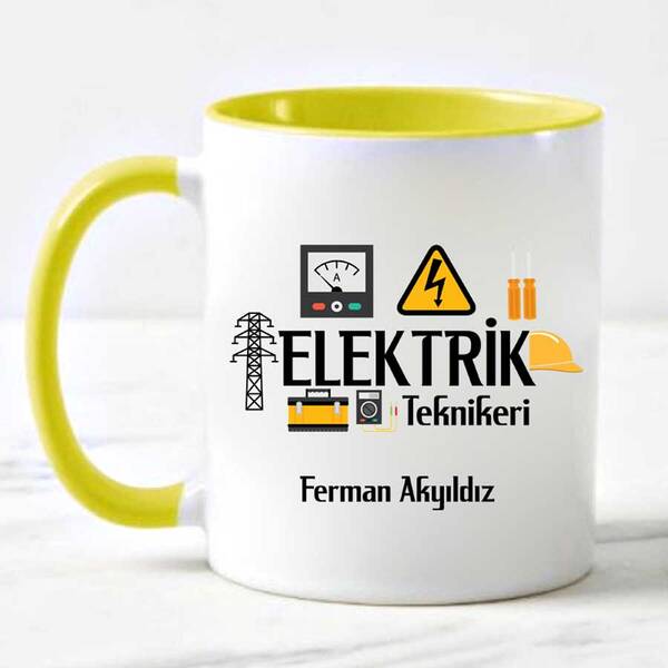 Elektrik Teknikerine Hediye Kupa Bardak - 1