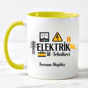 Elektrik Teknikerine Hediye Kupa Bardak - 9