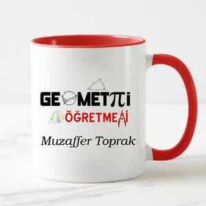 Geometri Öğretmenine Hediye Kupa Bardak - 8