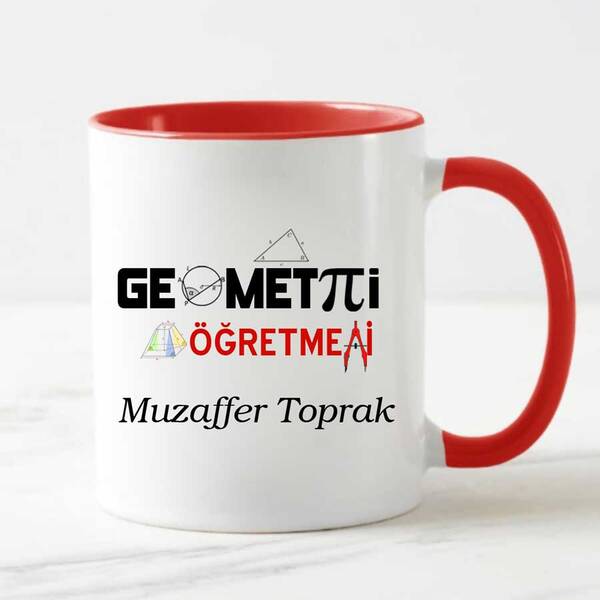 Geometri Öğretmenine Hediye Kupa Bardak - 1