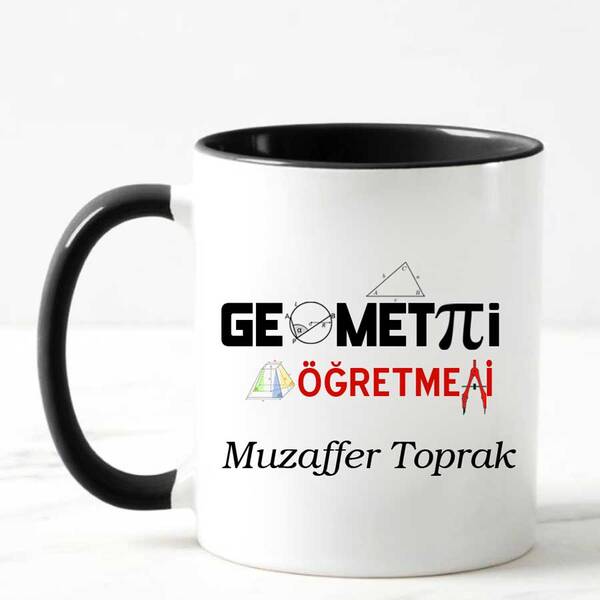 Geometri Öğretmenine Hediye Kupa Bardak - 4