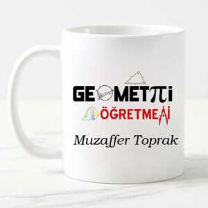 Geometri Öğretmenine Hediye Kupa Bardak - 5