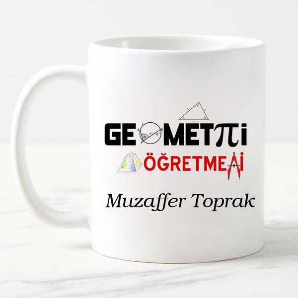 Geometri Öğretmenine Hediye Kupa Bardak - 5