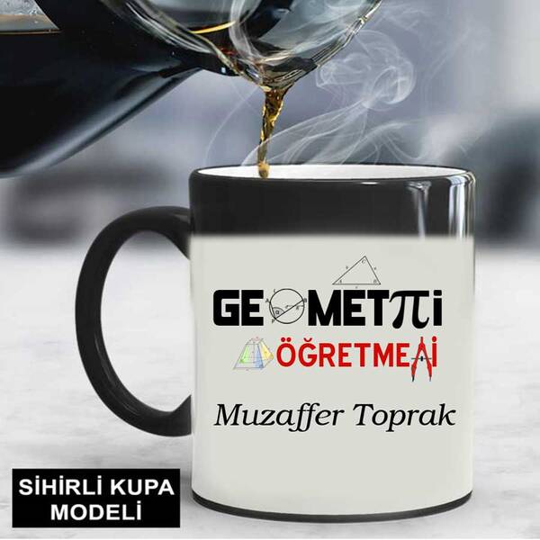 Geometri Öğretmenine Hediye Kupa Bardak - 7