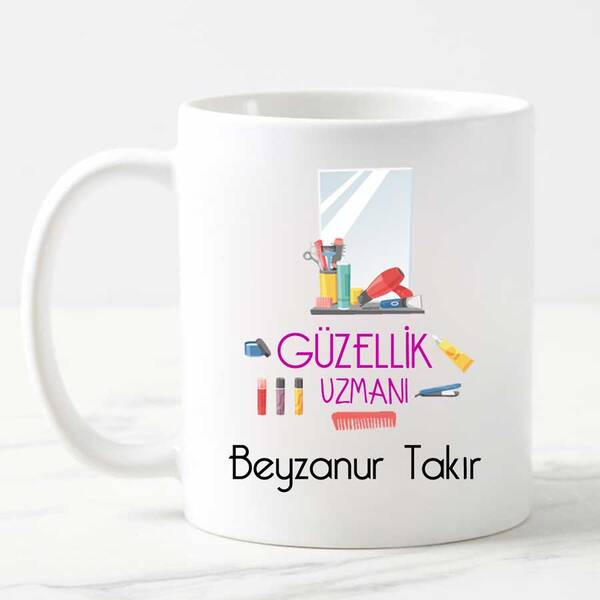Güzellik Uzmanına Hediye Kupa Bardak - 4