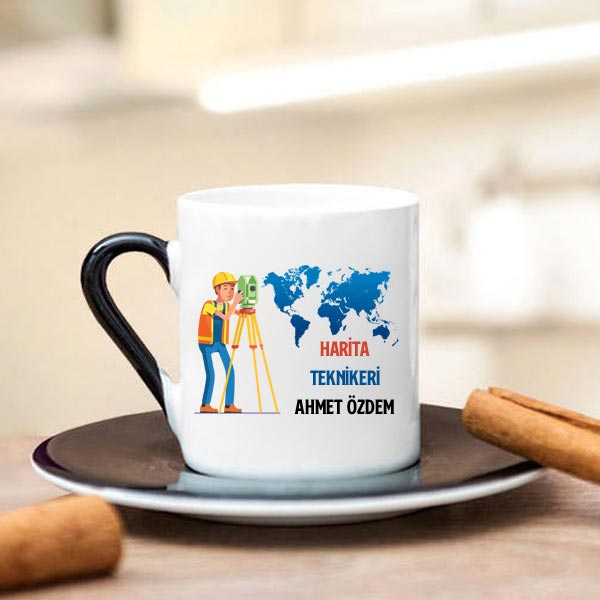 Harita Teknikeri Türk Kahve Fincanı - 1