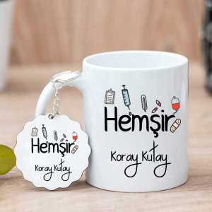 Hemşir Hediyesi Kupa Bardak ve Anahtarlık - 3