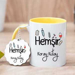 Hemşir Hediyesi Kupa Bardak ve Anahtarlık - 4