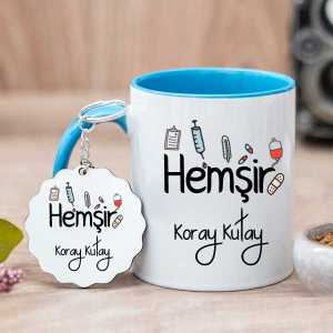 Hemşir Hediyesi Kupa Bardak ve Anahtarlık - 5