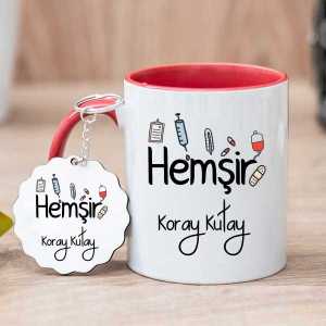Hemşir Hediyesi Kupa Bardak ve Anahtarlık - 2