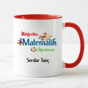 İlköğretim Matematik Öğretmenine Hediye Kupa Bardak - 3