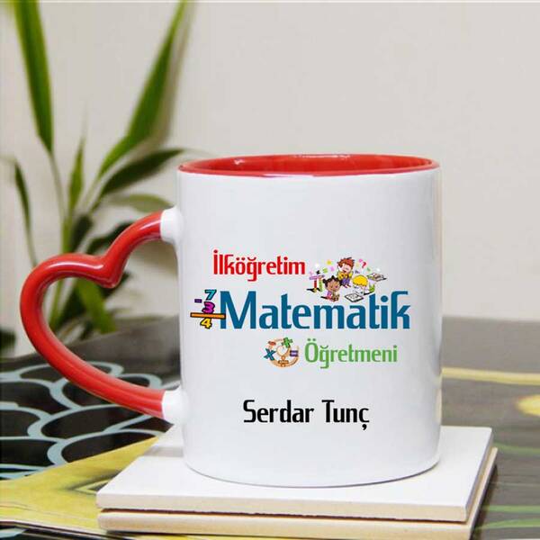 İlköğretim Matematik Öğretmenine Hediye Kupa Bardak - 6