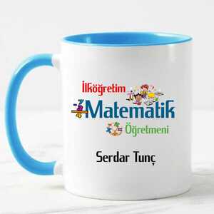 İlköğretim Matematik Öğretmenine Hediye Kupa Bardak - 5