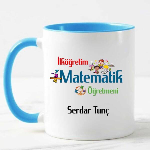İlköğretim Matematik Öğretmenine Hediye Kupa Bardak - 5