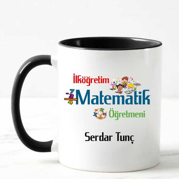 İlköğretim Matematik Öğretmenine Hediye Kupa Bardak - 7