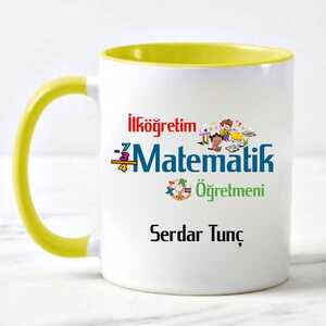 İlköğretim Matematik Öğretmenine Hediye Kupa Bardak - 2