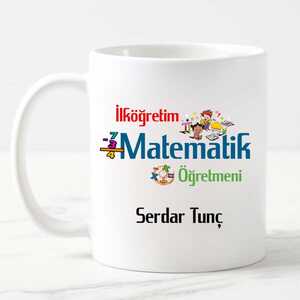 İlköğretim Matematik Öğretmenine Hediye Kupa Bardak - 10