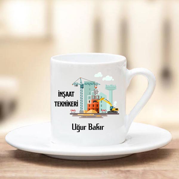 İnşaat Teknikeri Türk Kahve Fincanı - 3