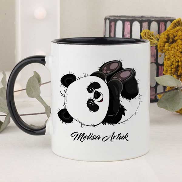 İsme Özel Panda Kupa Bardak - 5