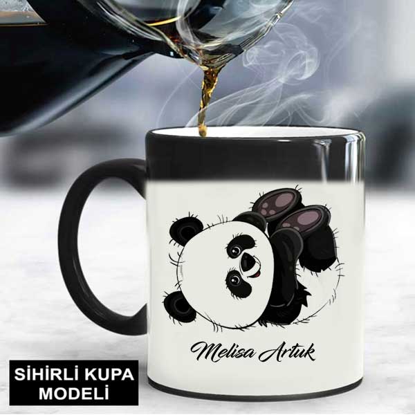 İsme Özel Panda Kupa Bardak - 7