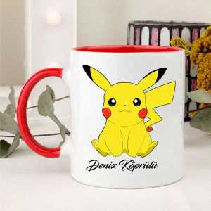İsme Özel Pikachu Kupa Bardak - 4