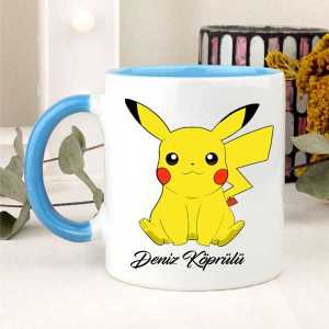 İsme Özel Pikachu Kupa Bardak - 6
