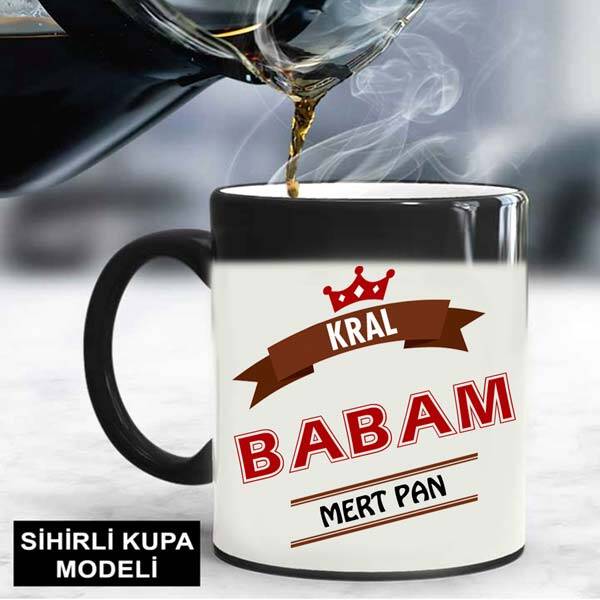 Kral Babam İsimli Kupa Bardak - 3